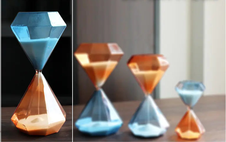 Colorful Glass Hourglass Decorative Home Gift