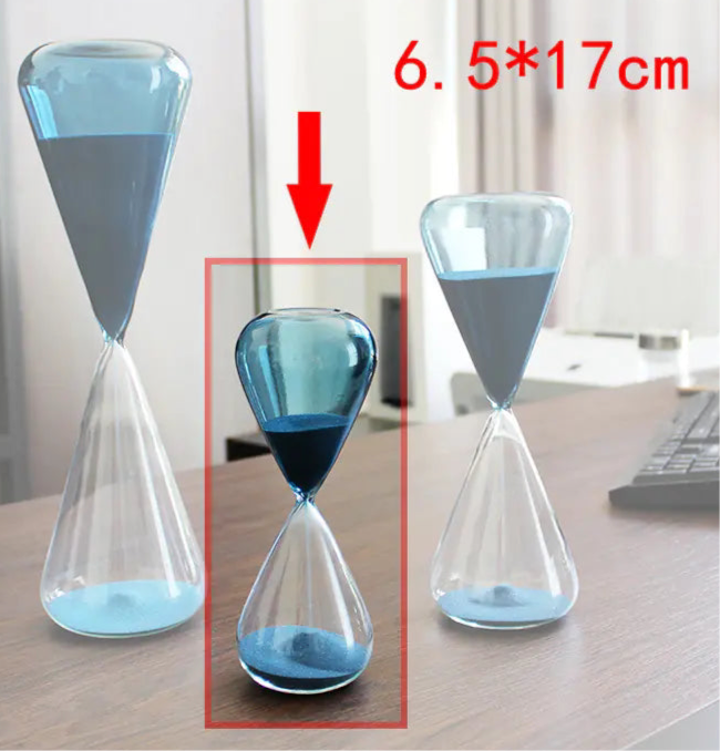 Colorful Glass Hourglass Decorative Home Gift
