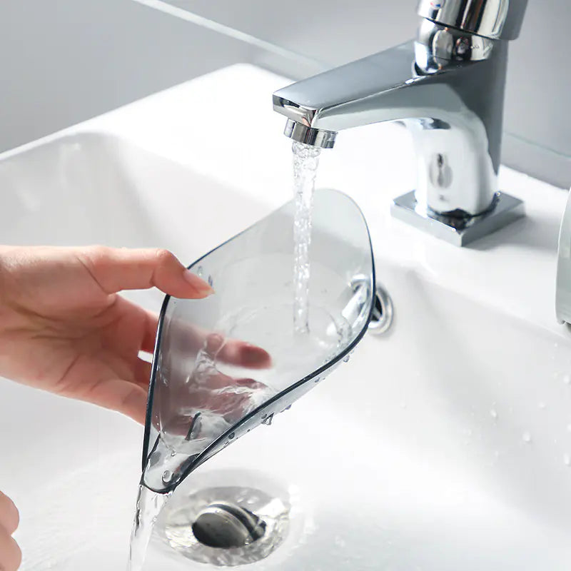 Leaf Soap Holder with Suction Cup for Bathroom Use