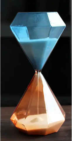 Colorful Glass Hourglass Decorative Home Gift