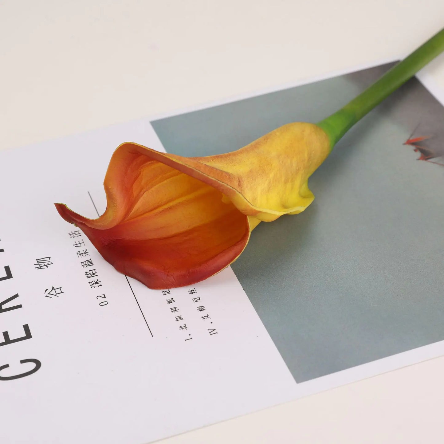 Large PU Calla Lily Decoration with Realistic Touch