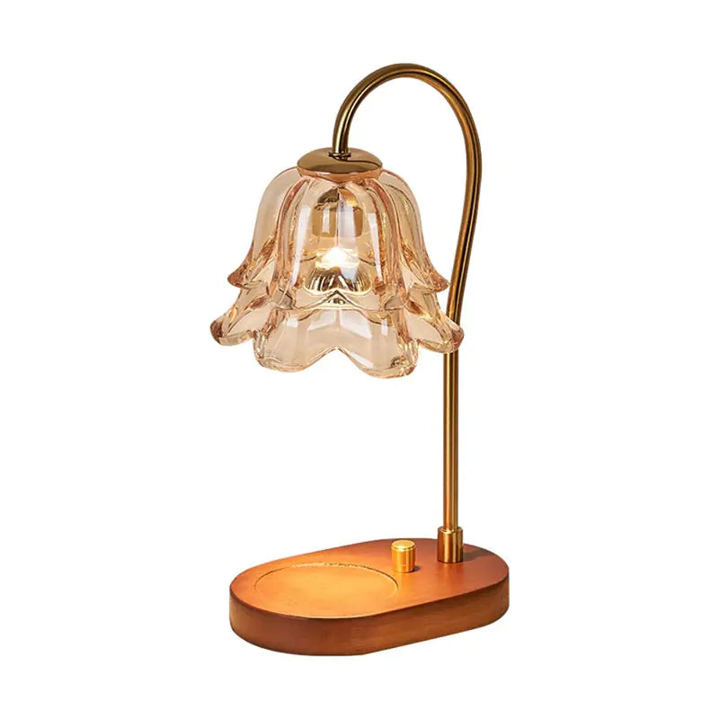 Aromatherapy Glass Wax Warmer Night Light Table Lamp