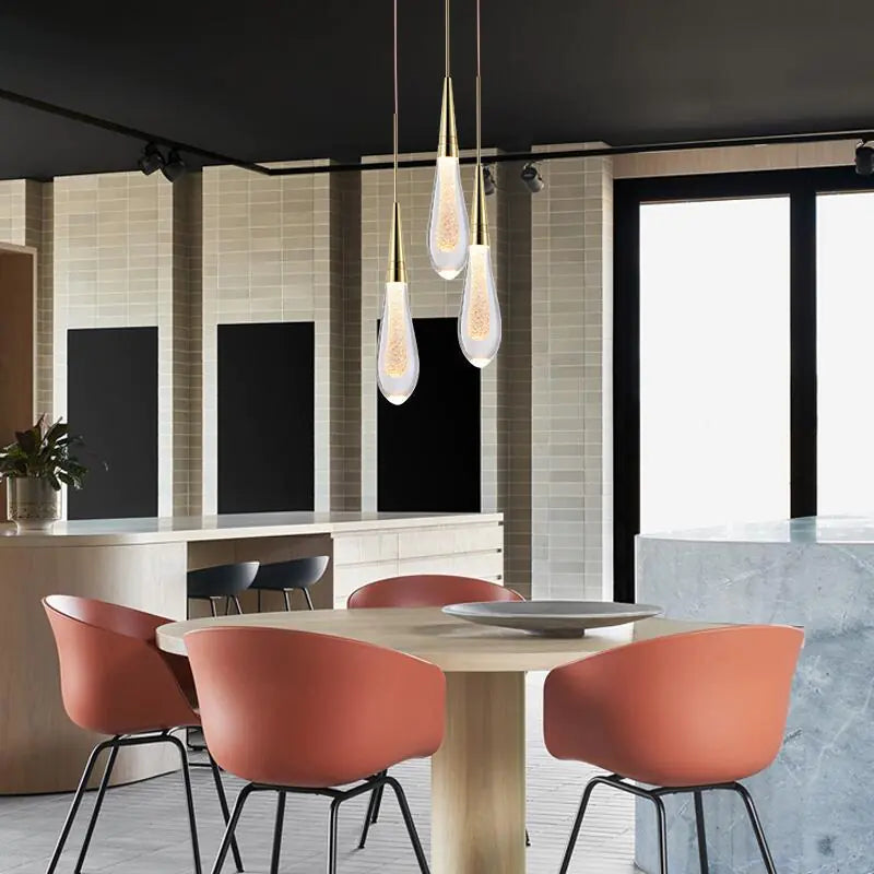 Postmodern Crystal Pendant Light for Dining & Bedroom