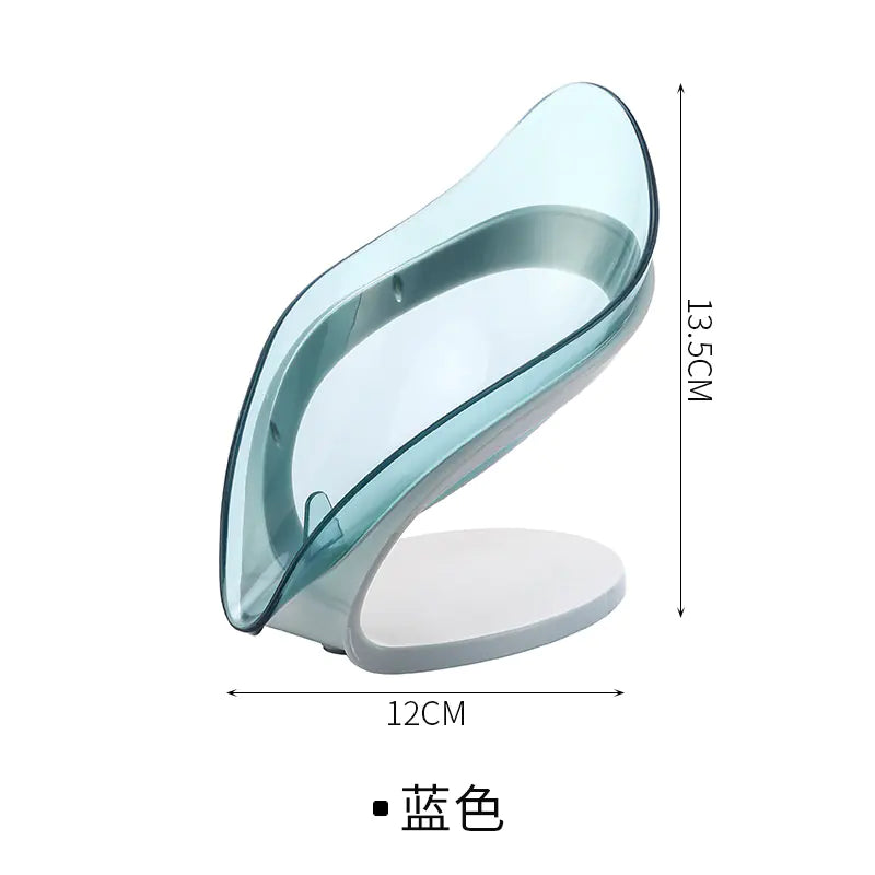 Leaf Soap Holder with Suction Cup for Bathroom Use