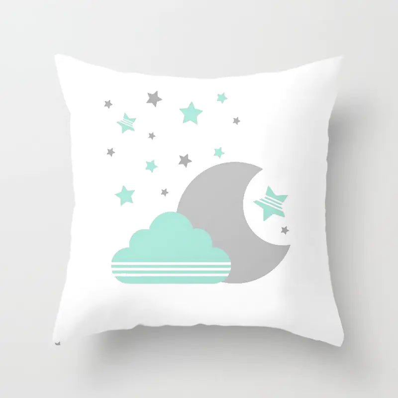 Star Moon Cartoon Pillowcase