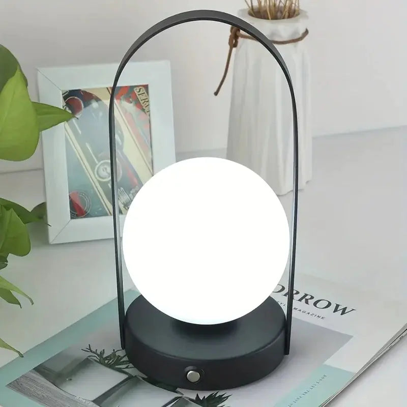 Dimmable Portable Wireless Metal Table Lamp with USB