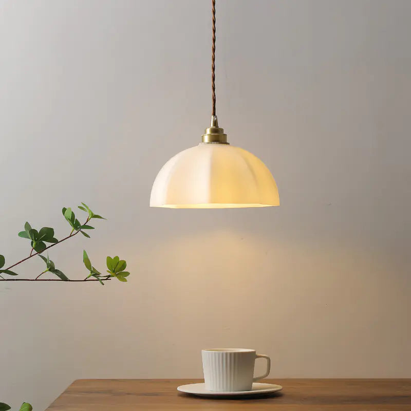 Japanese Wabi-Sabi Brass Designer Pendant Light