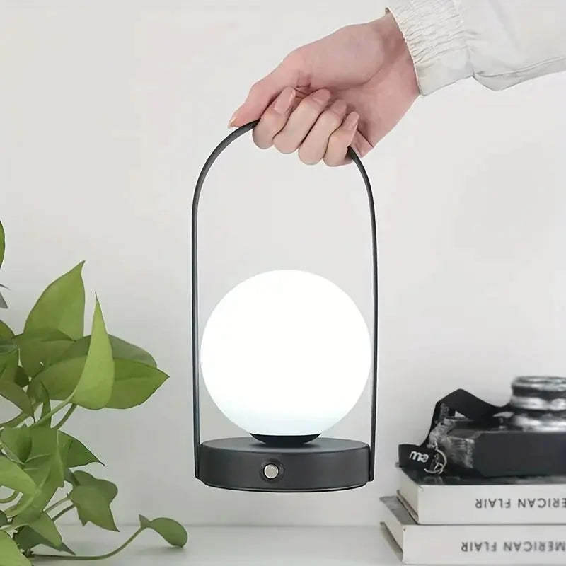 Dimmable Portable Wireless Metal Table Lamp with USB