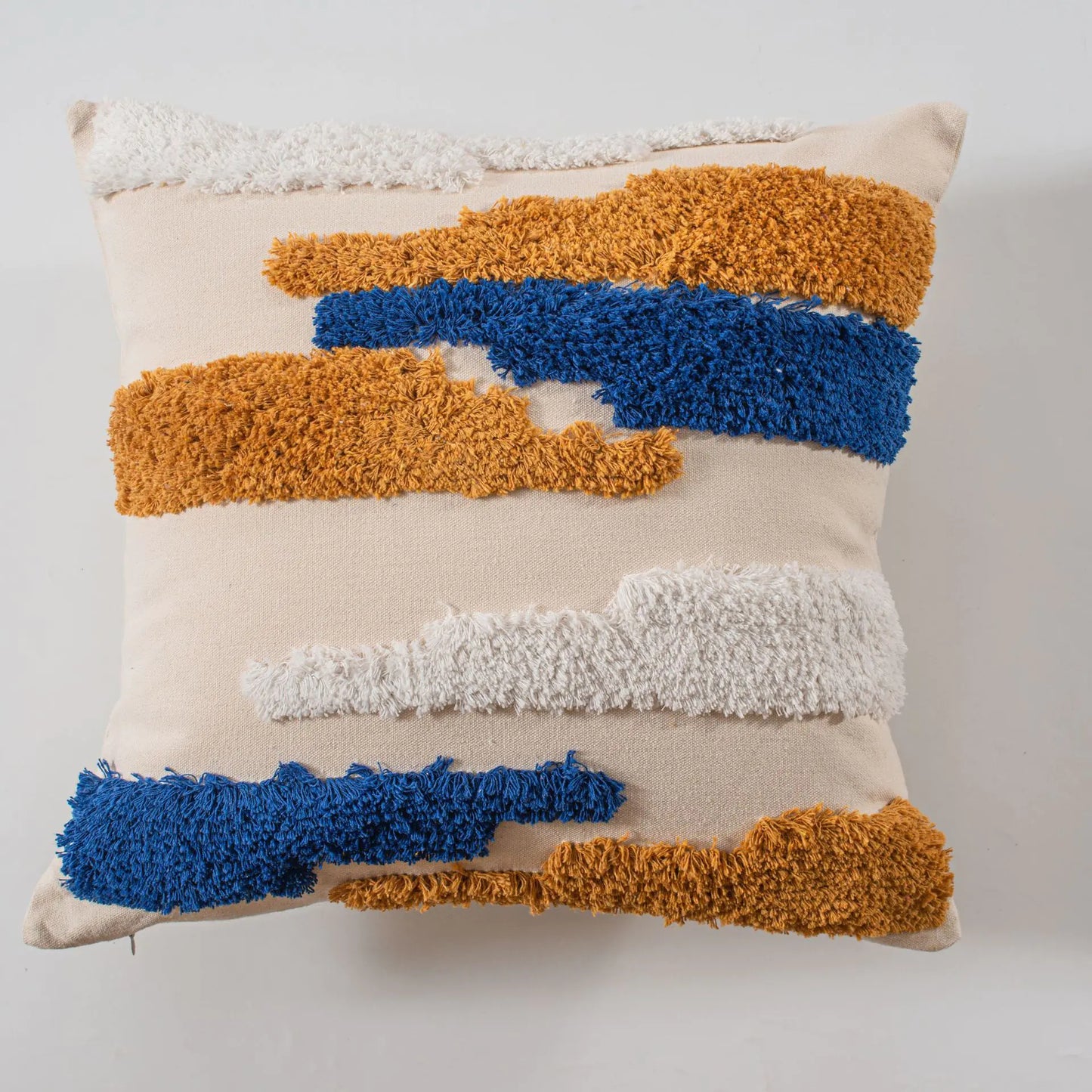 Ethnic Style Tufted Tassel Cushion Pillow Cover