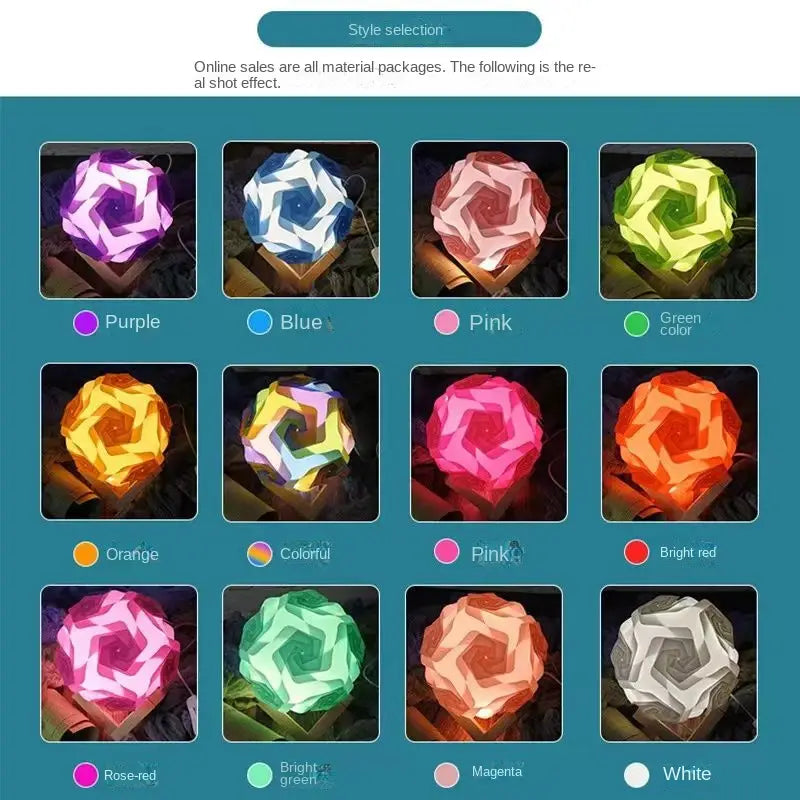 DIY LED Moon Lamp with Wood Stand for Kids' Room