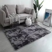Tie Dye Plush Rectangle Floor Mat for Home Decor 47x63in