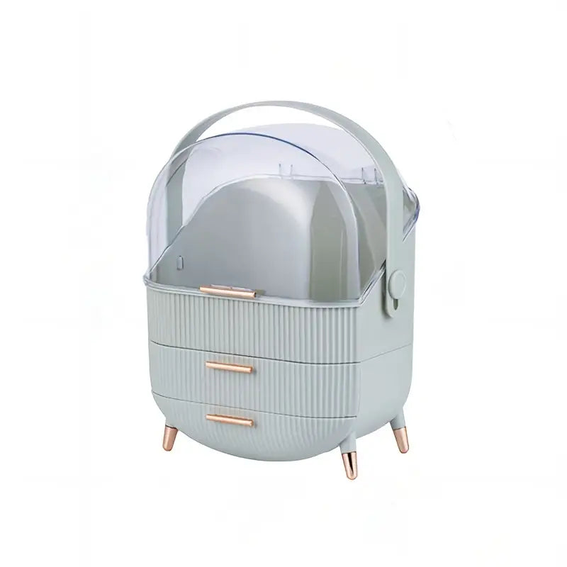 Large Capacity Handheld Cosmetic Organizer for Desktop