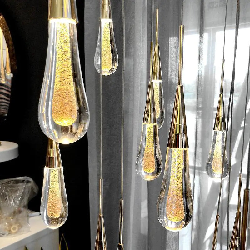 Postmodern Crystal Pendant Light for Dining & Bedroom
