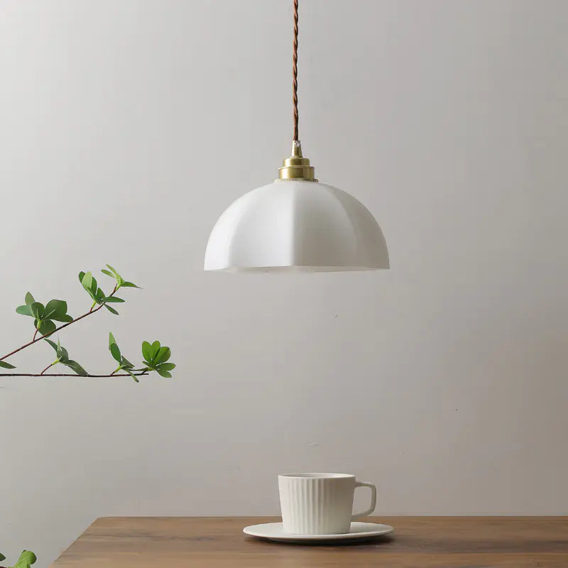 Japanese Wabi-Sabi Brass Designer Pendant Light
