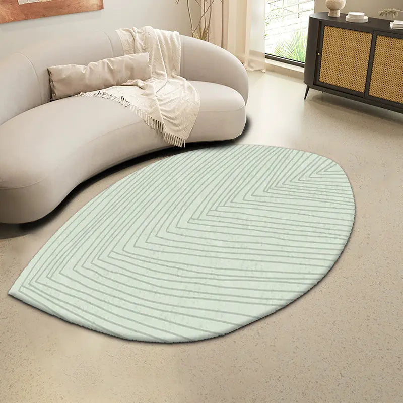 Nordic Style Faux Cashmere Area Rug with Gradient Design