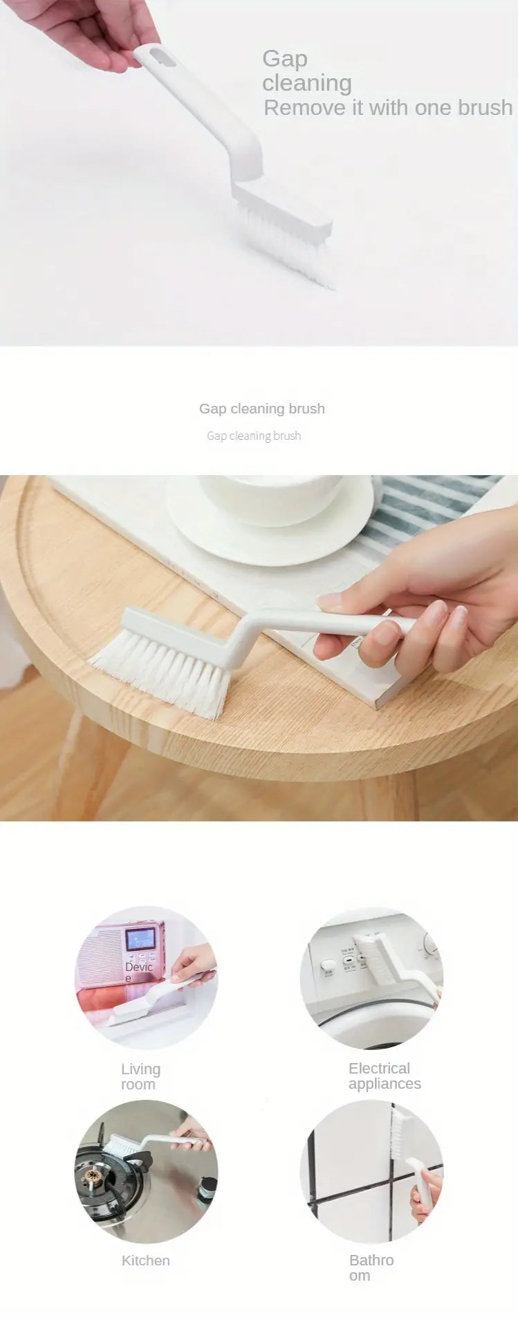 Multipurpose Cleaning Brush for Bathroom Tiles and Windows