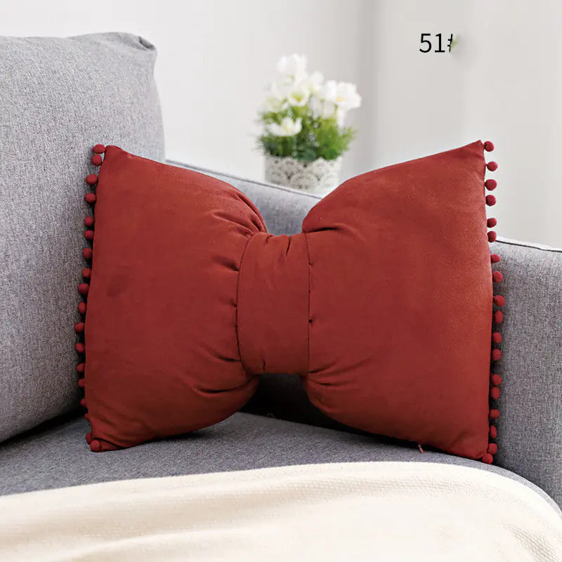 Bow Knot Pillow - Lovely Princess Cushion for Support