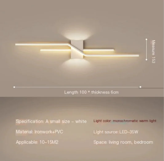 Minimalist Linear LED Wall Sconce for Living Room (One)
