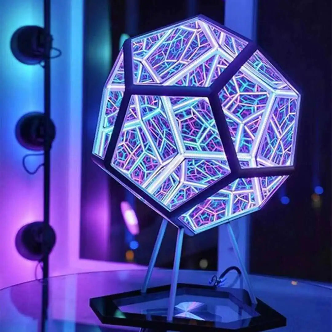 Infinity Dodecahedron Colorful Night Light Art Lamp
