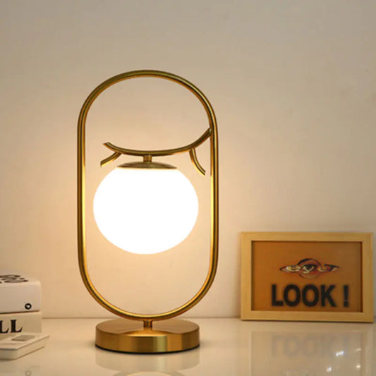 Modern Nordic Eye-Caring Gold Table Lamp for Rooms