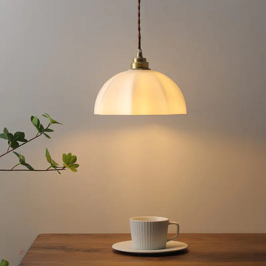 Japanese Wabi-Sabi Brass Designer Pendant Light
