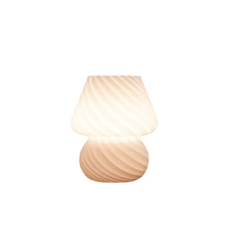 Vintage Glass Table Lamp for Bedroom or Guesthouse