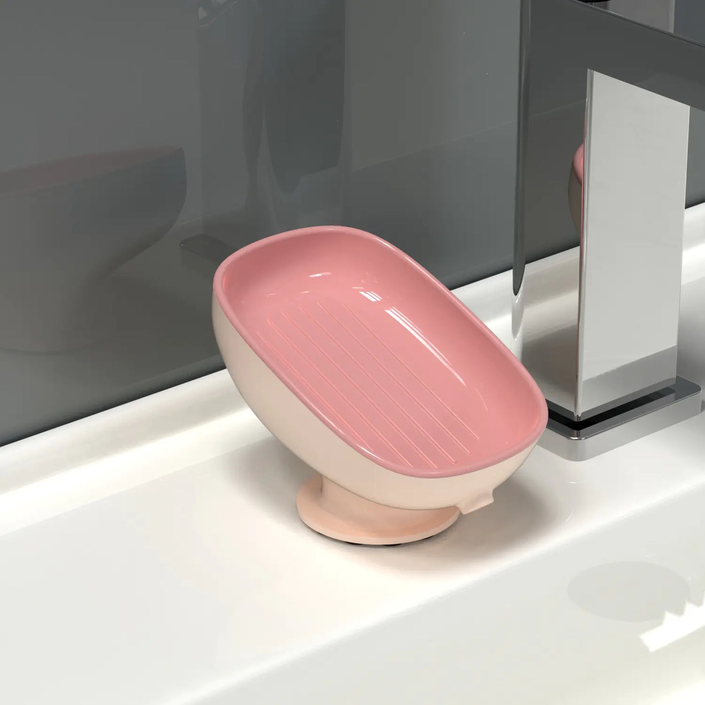 Suction Cup Soap Dish for Bathroom Storage (Octopus Design)