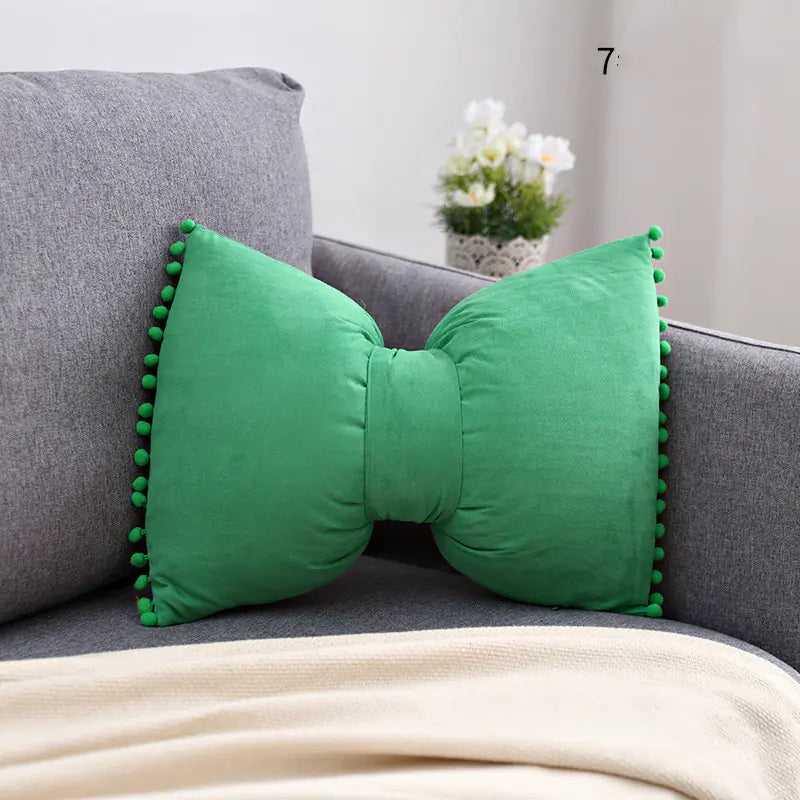 Bow Knot Pillow - Lovely Princess Cushion for Support