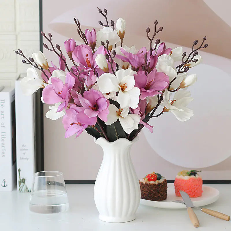 Decorative Faux Flowers for Dining Room and Bedroom