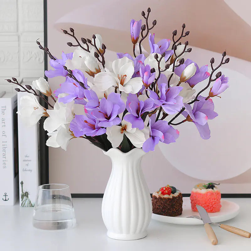 Decorative Faux Flowers for Dining Room and Bedroom