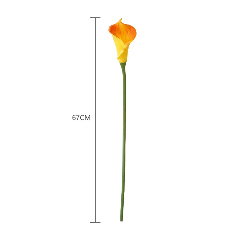 Large PU Calla Lily Decoration with Realistic Touch