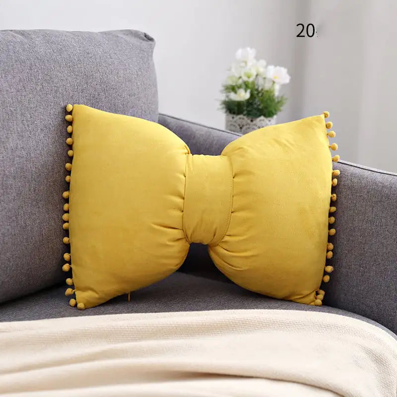 Bow Knot Pillow - Lovely Princess Cushion for Support