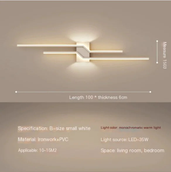 Minimalist Linear LED Wall Sconce for Living Room (One)
