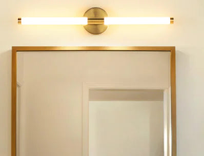 Luxy Golden Wall Light for Bathroom Mirror (One Piece)