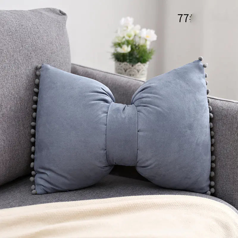 Bow Knot Pillow - Lovely Princess Cushion for Support