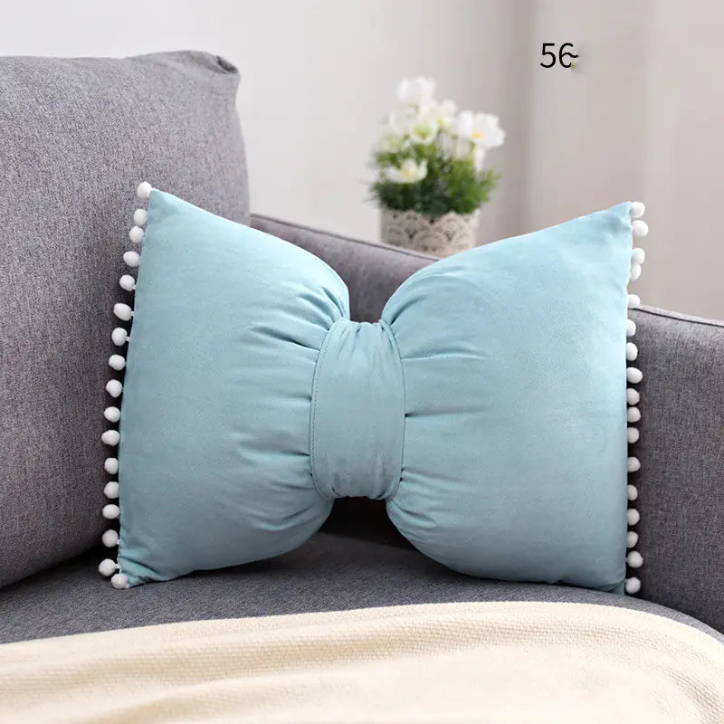Bow Knot Pillow - Lovely Princess Cushion for Support