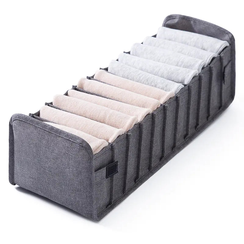 European Fabric Underwear Storage Box with Dividers