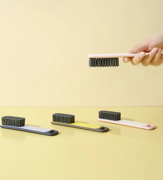 Multifunctional Shoe Brush with Soft Bristles and Handle
