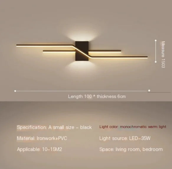 Minimalist Linear LED Wall Sconce for Living Room (One)