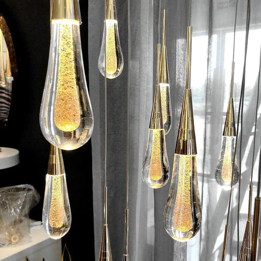 Postmodern Crystal Pendant Light for Dining & Bedroom