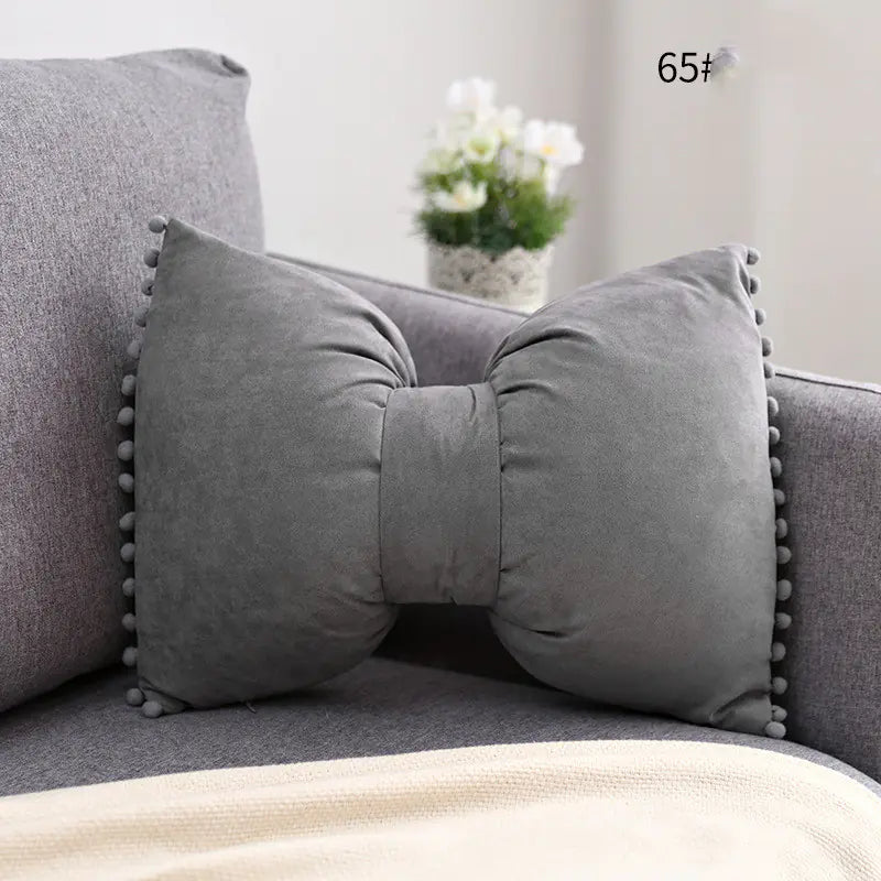 Bow Knot Pillow - Lovely Princess Cushion for Support