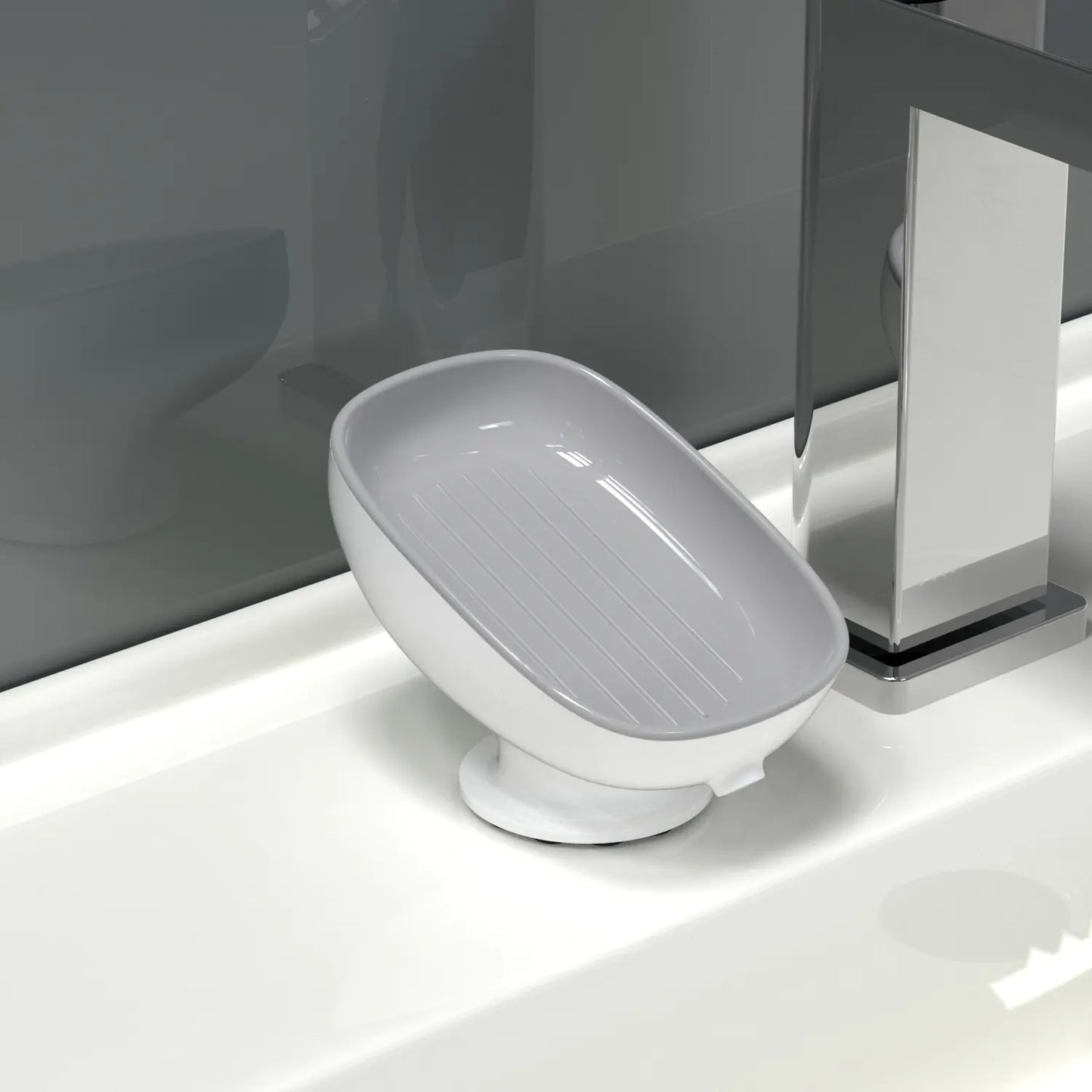 Suction Cup Soap Dish for Bathroom Storage (Octopus Design)