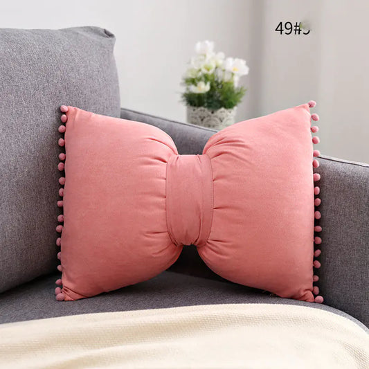 Bow Knot Pillow - Lovely Princess Cushion for Support