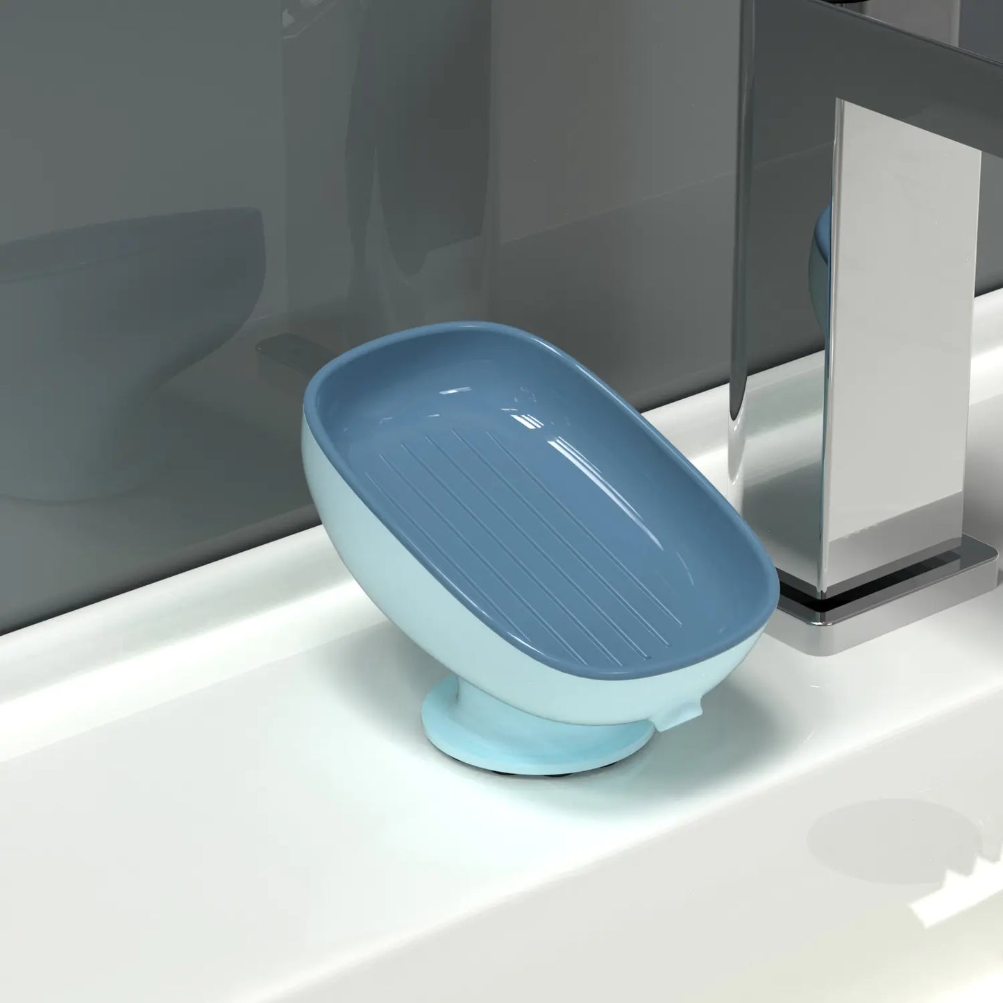 Suction Cup Soap Dish for Bathroom Storage (Octopus Design)